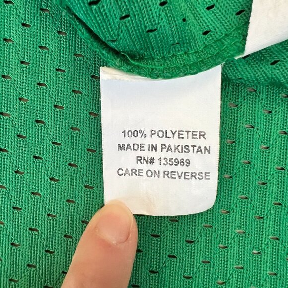 Mitchell & Ness Authentic Jersey Celtics Larry Bird Short Sleeve Hoodie Sz 4XLT - Picture 9 of 14